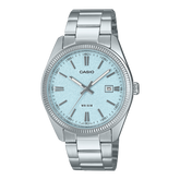 Casio Men's Watch Analog Torquoise Dial With Stainless Steel Band, MTP-1302DA-2A2VDF
